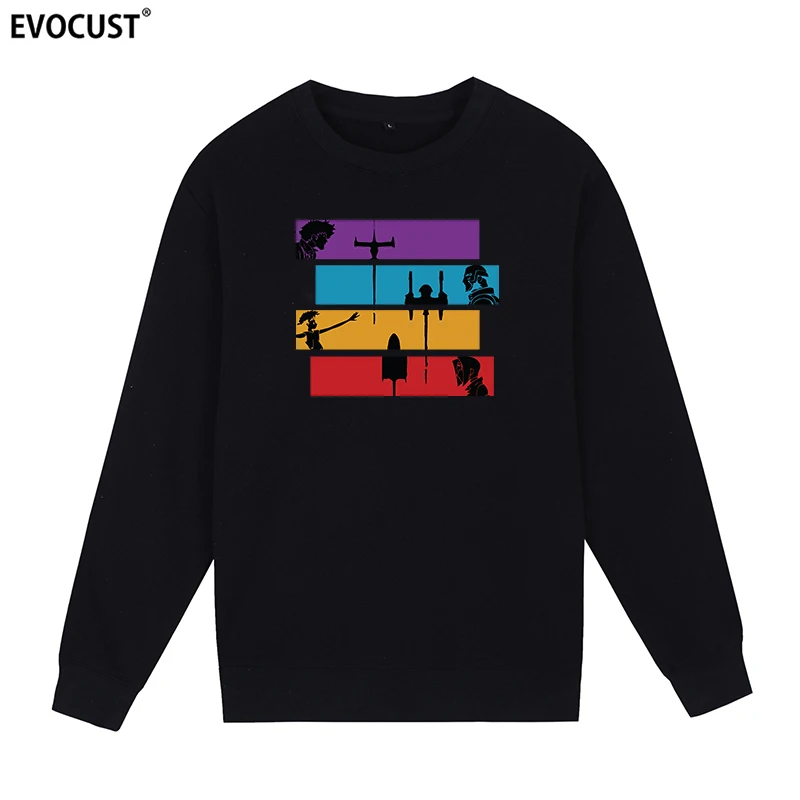 

Cowboy Bebop 90s Classic Japanese Movie Harajuku Pullover Spring Unisex Black Sweatshirts Hoodies men women unisex Combed Cotton
