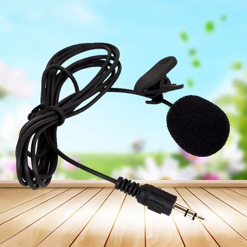 

1Pcs 3.5mm Hands-free Clip on Mini Lapel Microphone Mic for Computer PC