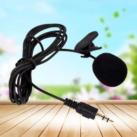 1pcs 3 5mm hands free clip on mini lapel microphone mic for computer pc