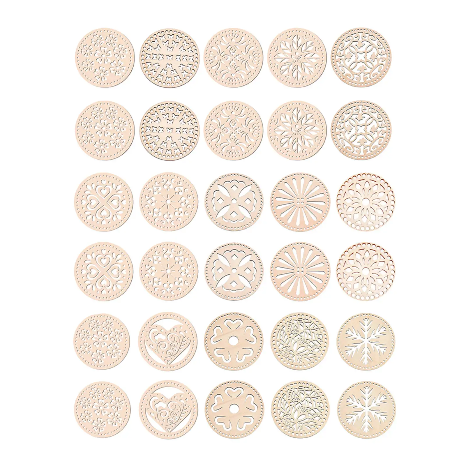 

10 Pieces Crochet Basket Base Wooden Basket Bottom for Knitting Weaving Supplies