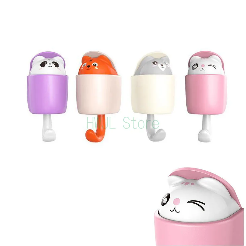 4 шт. милый мультяшный футляр для белки кошки собаки животных крючок сумки