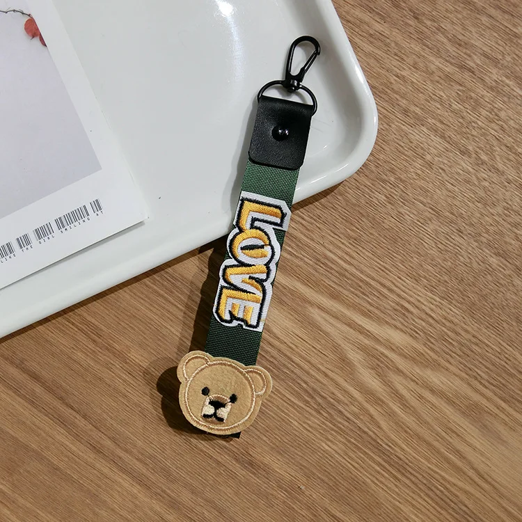 Модные милые Мультяшные шнурки на шею с мишкой Тедди для ключей ID Card тренажерный