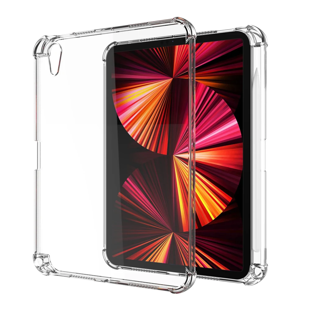 

For iPad Mini 6 2021 New Fashion TPU Tablet Case Shockproof Protective Shell Cover For iPad Transparent Clear Case with Pen Slot