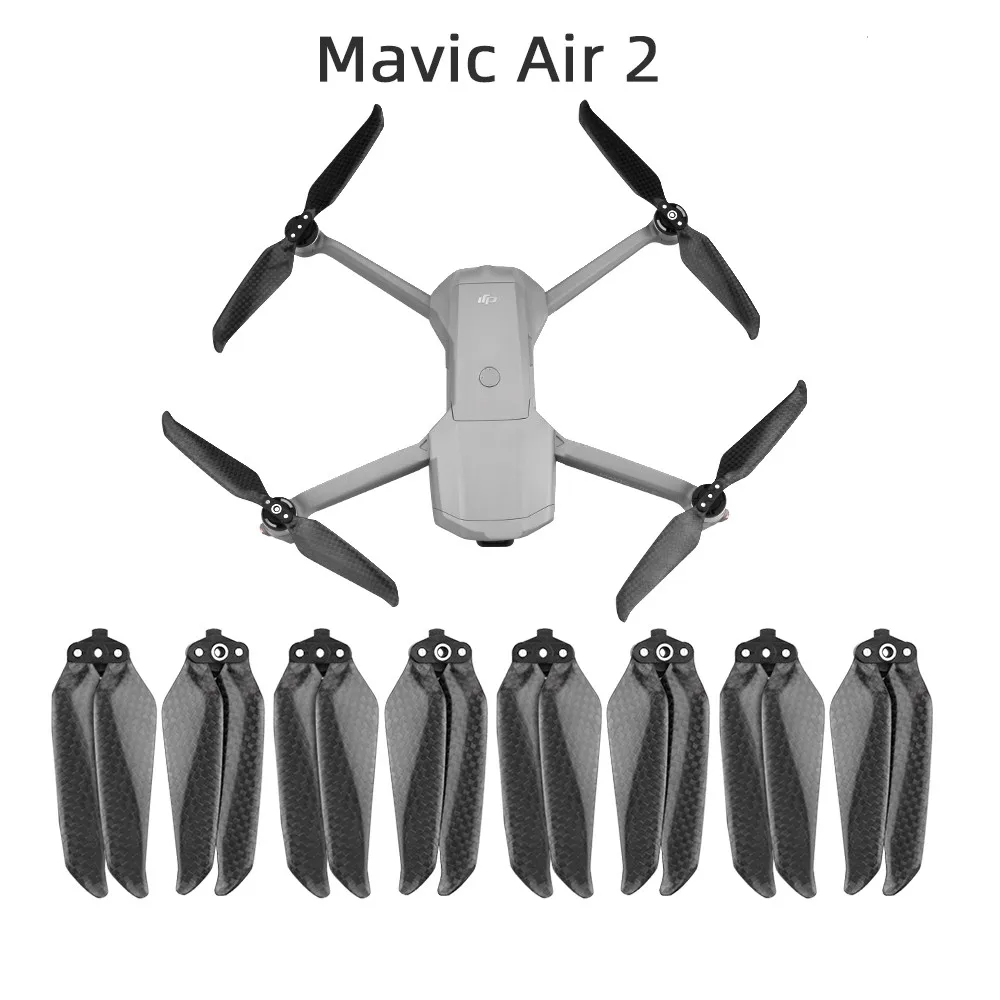 Пропеллеры из углеродного волокна 7238F пропеллеры с низким уровнем шума для DJI Mavic