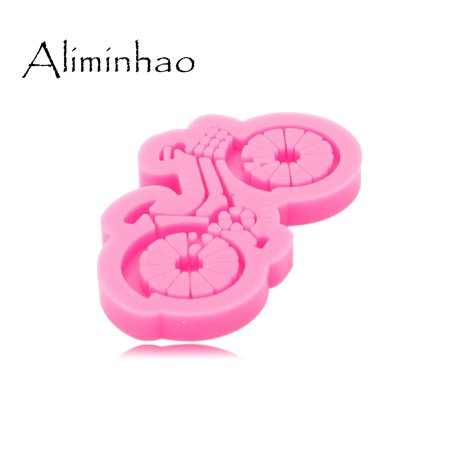 DY0556 Shiny Glossy Bicycle Keychain Mould Silicone Epoxy Resin Mold Jewellery Making | Дом и сад