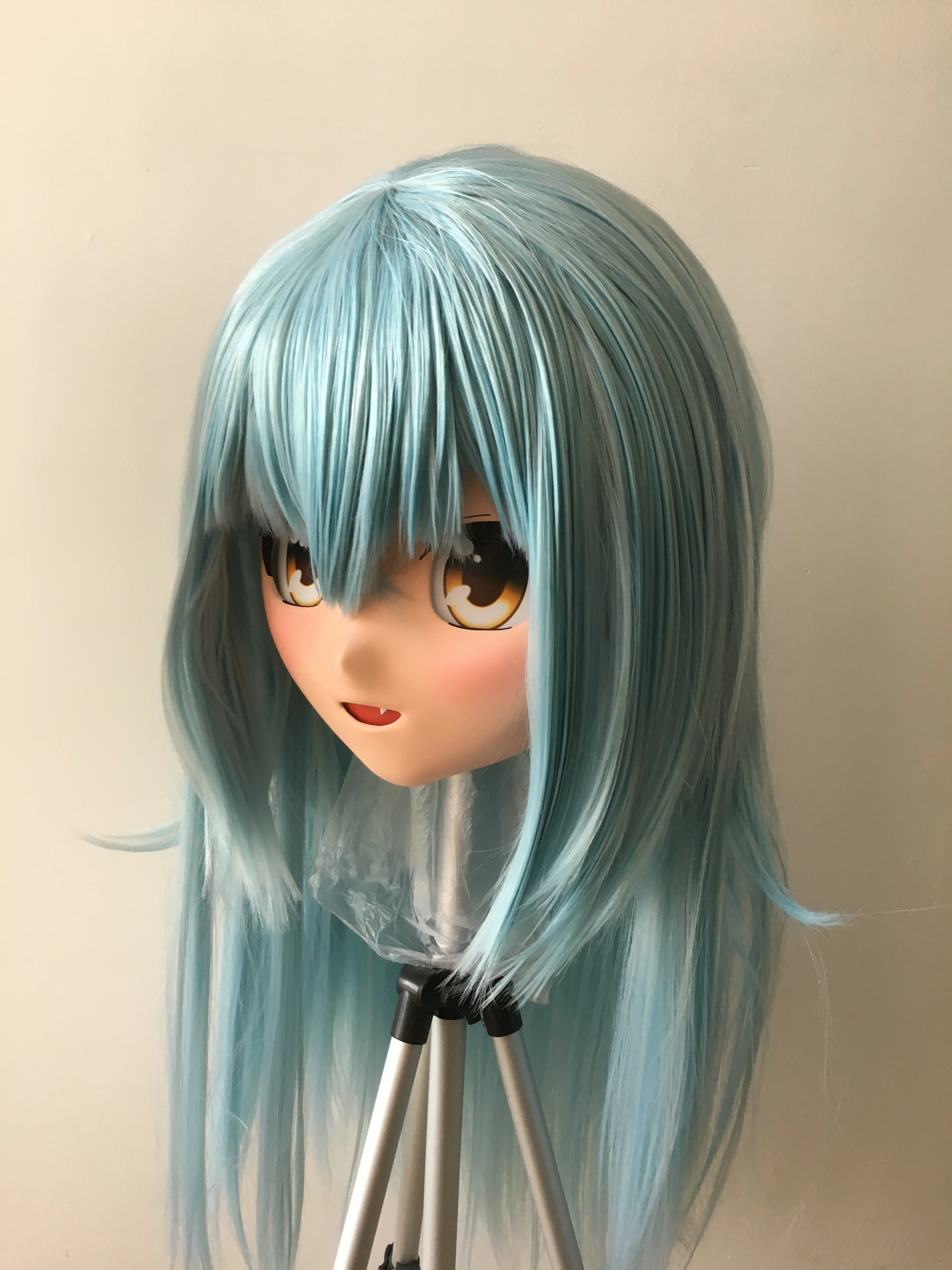 

(KGM 03) Crossdressing Girl BJD Doll Mask Japan Anime Realistic Silicone Rimuru Tempest Cosplay Kigurumi Crossdresser Masks