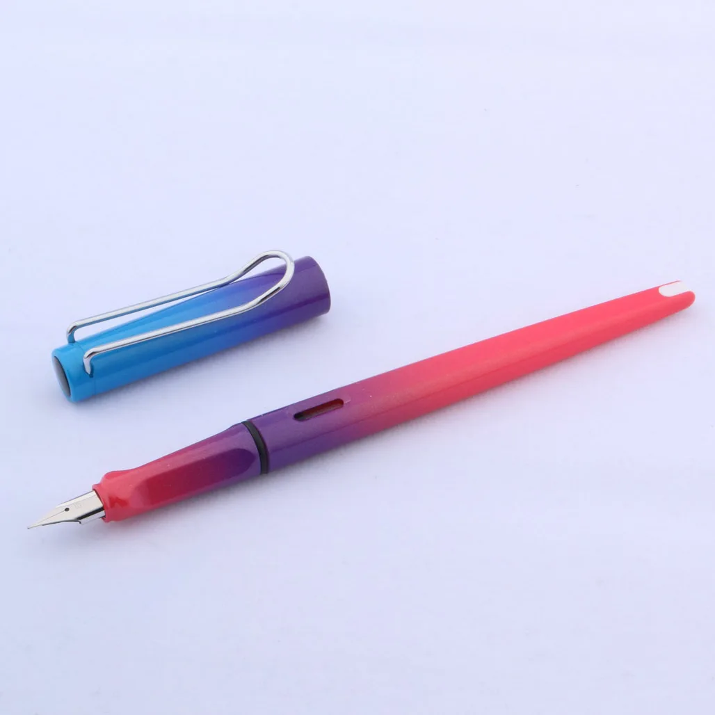 Градиентный цвет перьевая ручка украшение Классический пластик EF канцелярские