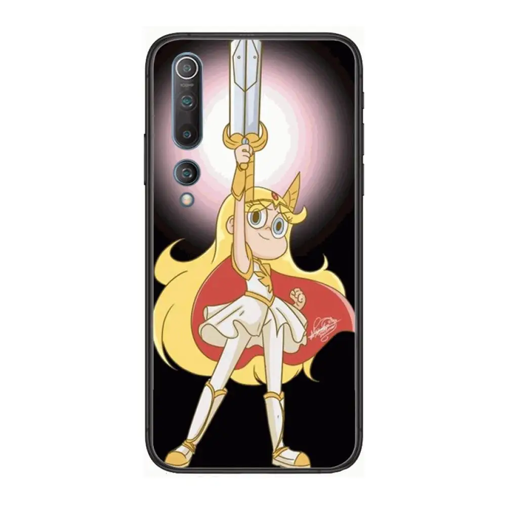 

She Ra And The Princesses Of Power Phone Case For xiaomi mi11 5g 10 liti Ultra 9Pro SE 3 8 Note Anime Black Cover Silicone Back