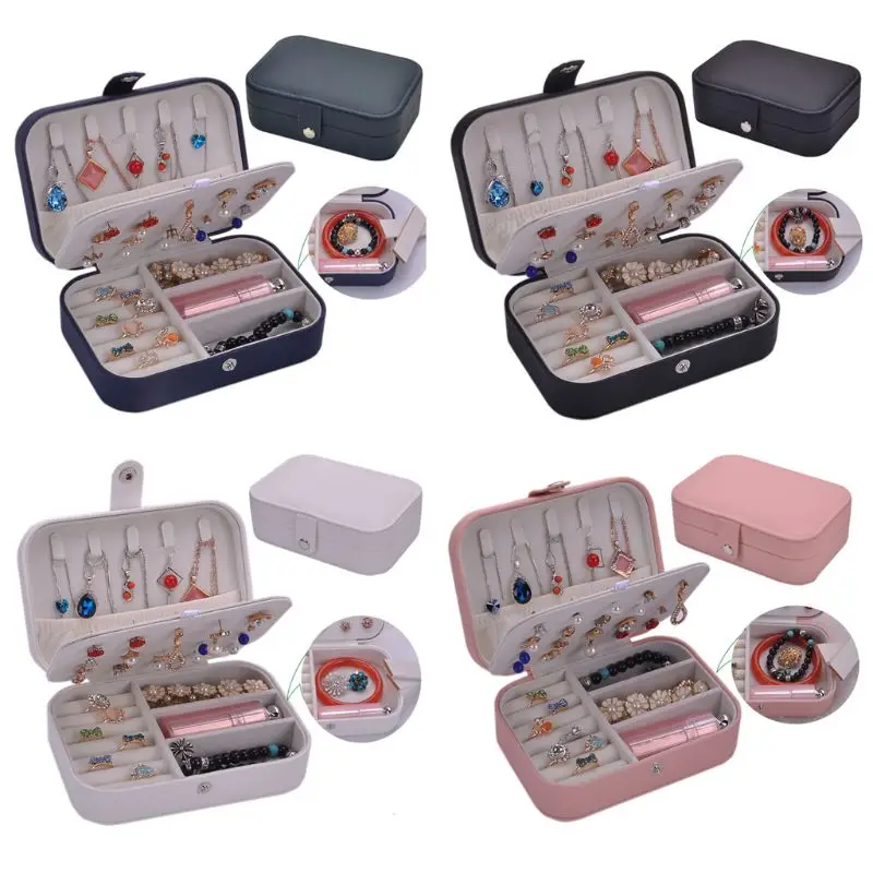 Модный женский чехол для ювелирных изделий простой тренд серьги браслет коробка