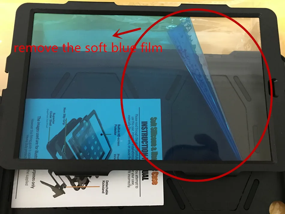 Чехол для iPad 9 7 2017/2018 Силикон + PC Гибридный Прочный противоударный
