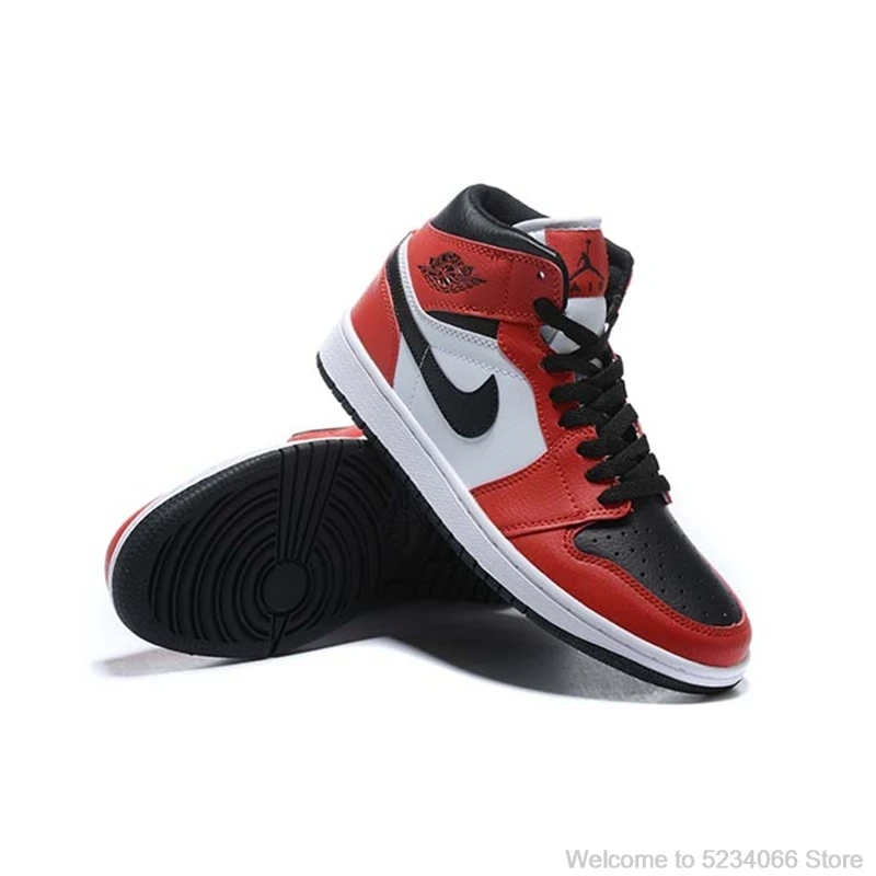 Original Nike Air Jordan 1 AJ1 OG Chicago mid-top men's basketball shoes size 40-45 | Basketball Shoes