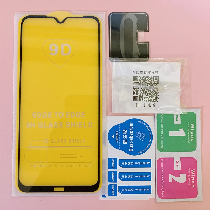 2 в 1 полное покрытие 9D закаленное стекло для Xiaomi Redmi Note 6 pro Note6 Защитная пленка