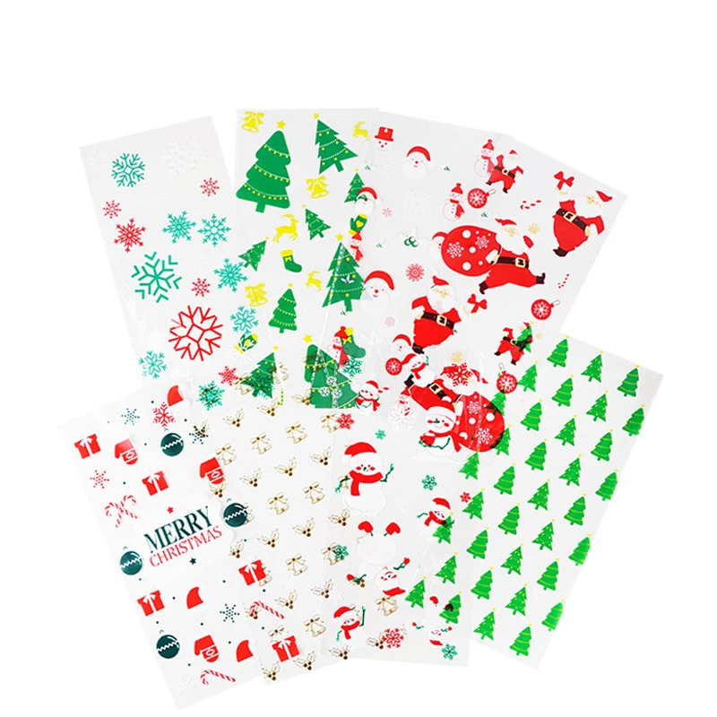 

50 шт., новогодние пакеты для упаковки выпечки