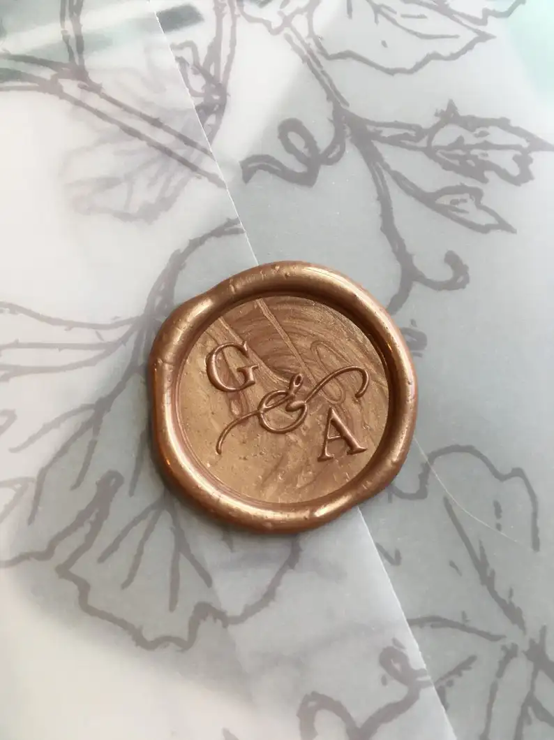 Печатная печать для воска монограммы на заказ каллиграфии|Штампики| |