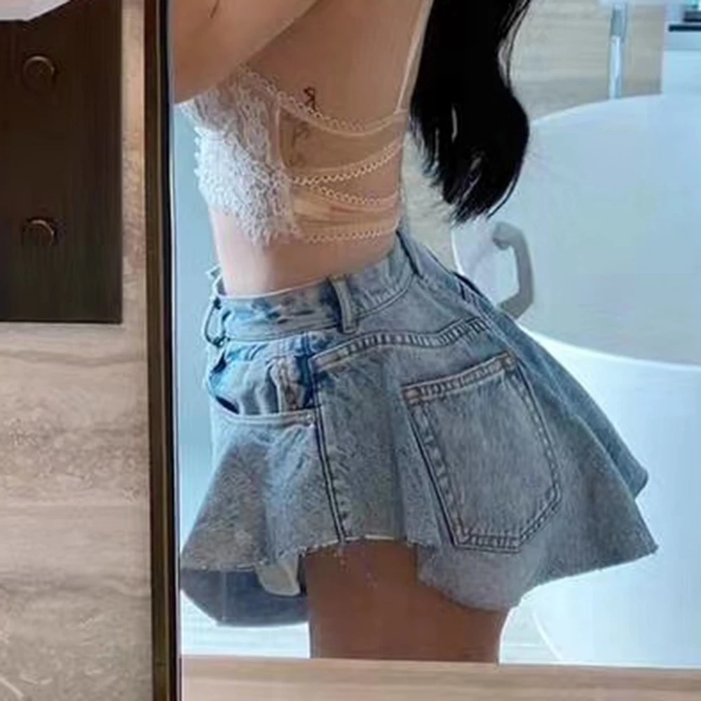 2020 модные широкие летние джинсовые шорты женские джинсветильник светло голубого