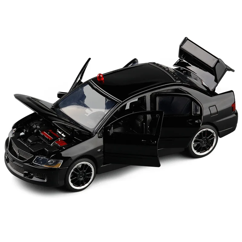Лидер продаж высокая имитация MITSUBISHI LANCER EVOLUTION модель горки из сплава 1:32