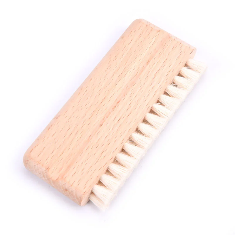 

1pcs LP Vinyl Record Cleaning Brush Anti-static Goat Hair Wood Handle Brush Cleaner For Cd Player Turntable