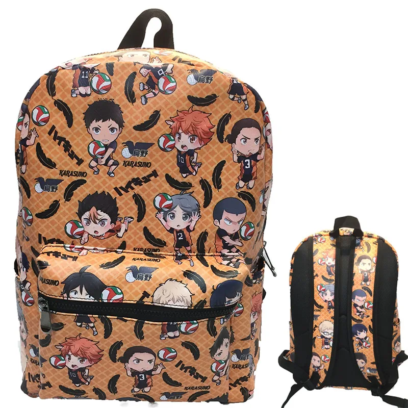 

IVYYE Haikyuu аниме рюкзак рюкзаки Мультяшные Рюкзаки повседневные Школьные сумки дорожные рюкзаки унисекс