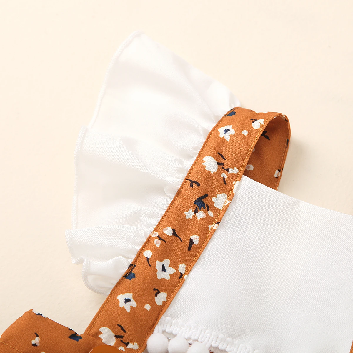 

0-24M Newborn Baby Girls Bodysuits Headband Sunflowers Print Ruffles Fly Sleeve Jumpsuits 2pcs