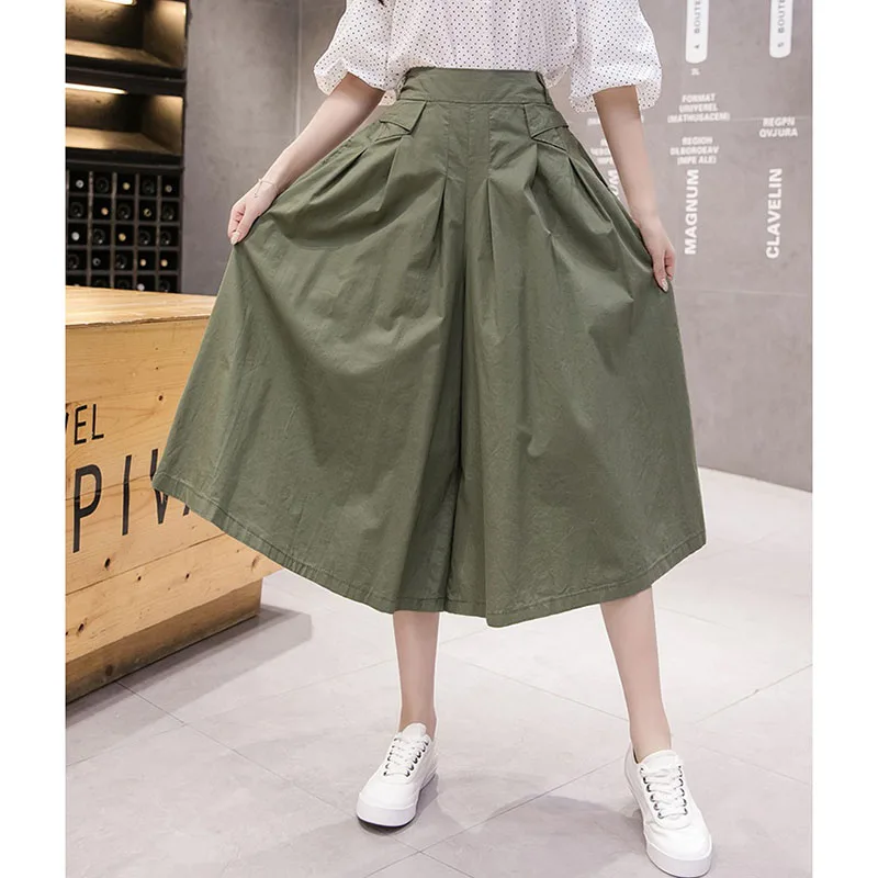 Женские брюки новинка 2020 летние модные женские с широкими штанинами тонкие