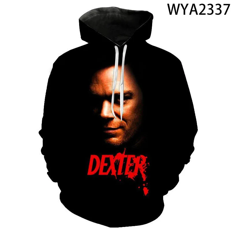 

2021New Fashion Casual Dexter Men Women Children Hoodies Printed 3D Sweatshirts Hooded Boy Girl Pullover Streetwear Tops