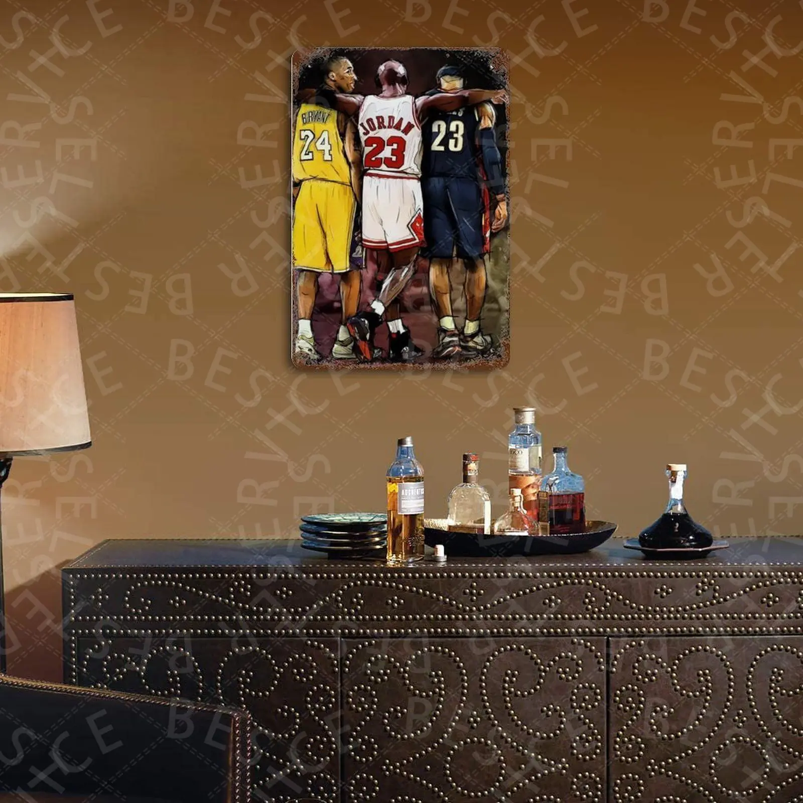 

Basketball Friends Tin Sign Vintage Metal Sign Poster Home Wall Decor Cafe Bar Pub Club Gift