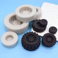 1pcs diy wheel silicone molds fondant cakes decorating tools silicone molds chocolate baking tools for cakes gumpaste form