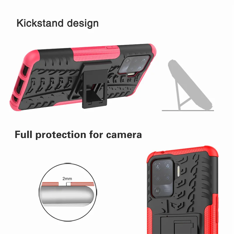 For OPPO A94 Cover Case For OPPO A94 A53 F19 Pro Plus Reno 5 Lite Coque Shockproof Armor Protective Phone Bumper For OPPO A94