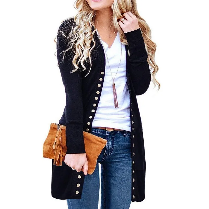 Женский длинный кардиган в рубчик Бордовый или синий однотонный на пуговицах с