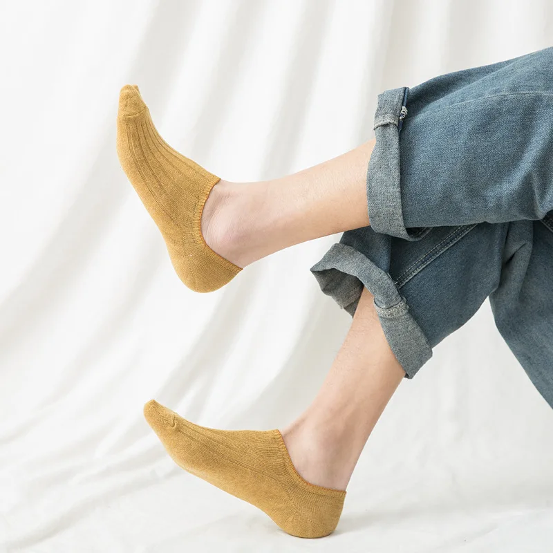 Носки мужские компрессионные Нескользящие силиконовые невидимые до щиколотки