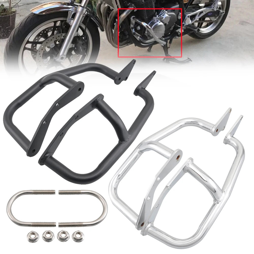 

Черный/хромированный бампер для мотоцикла, защита двигателя, Противоударная балка, протектор топливного бака для Honda CB1100CC CB1100 CC 2010-2016