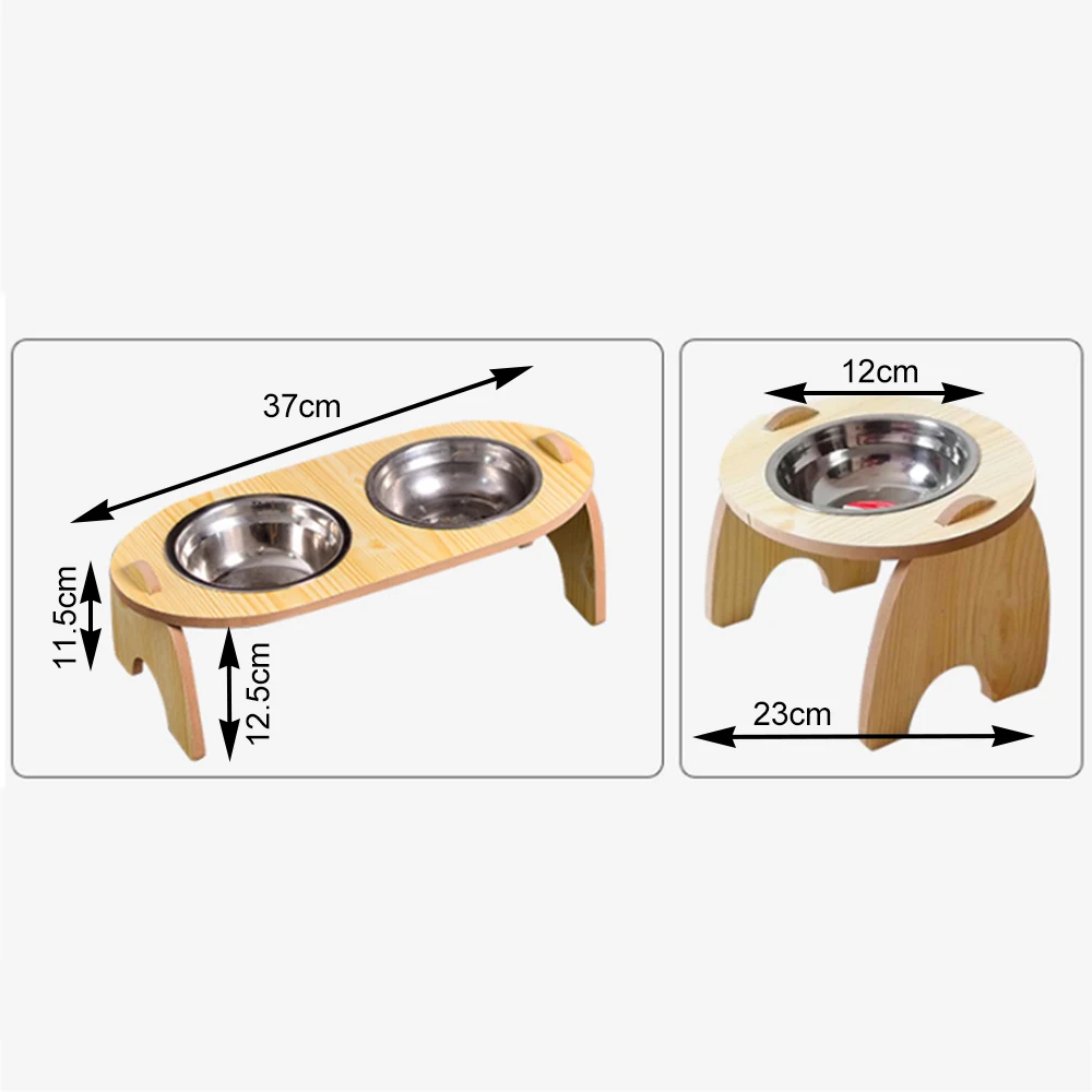 1/2 миски для домашних животных двойная миска кормушка собак и кошек подъемная из