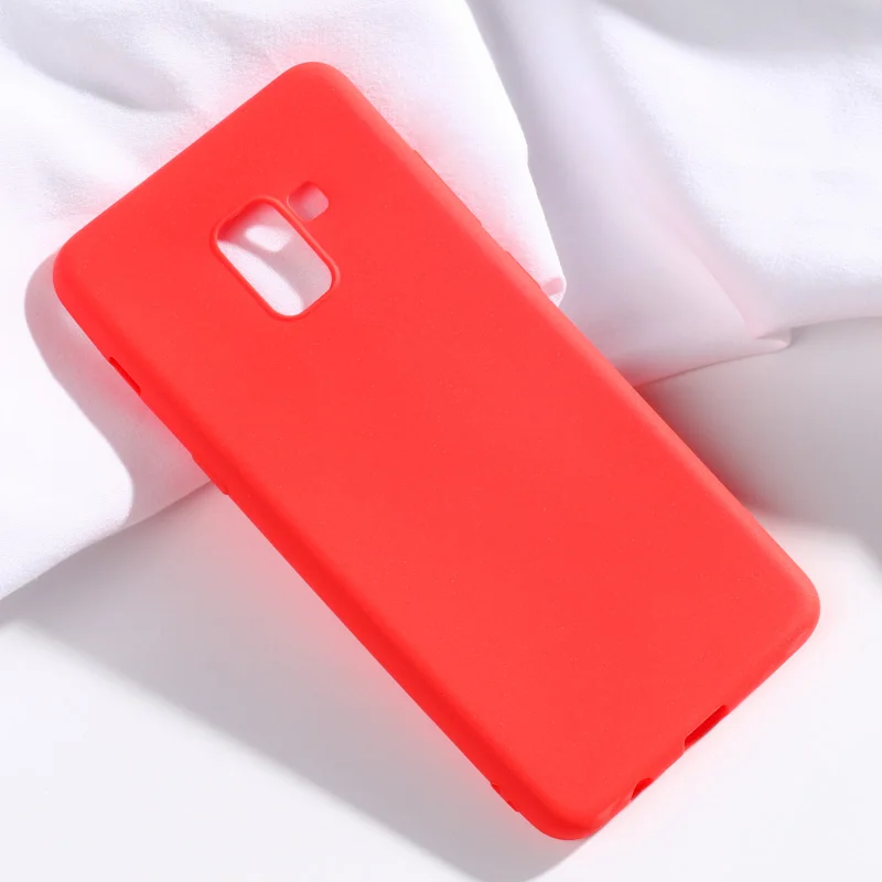 Fashion Phone Case For Samsung Galaxy A8 Plus 2018 Cover Soft Silicone Candy TPU Cases A730 Back Coque |