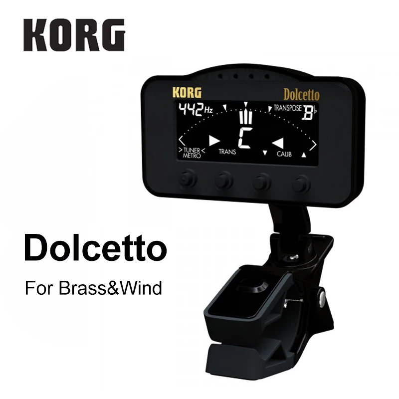 KORG Dolcetto/Dolcetto T тюнер с зажимом/Метроном Для оркестровых инструментов трубный и