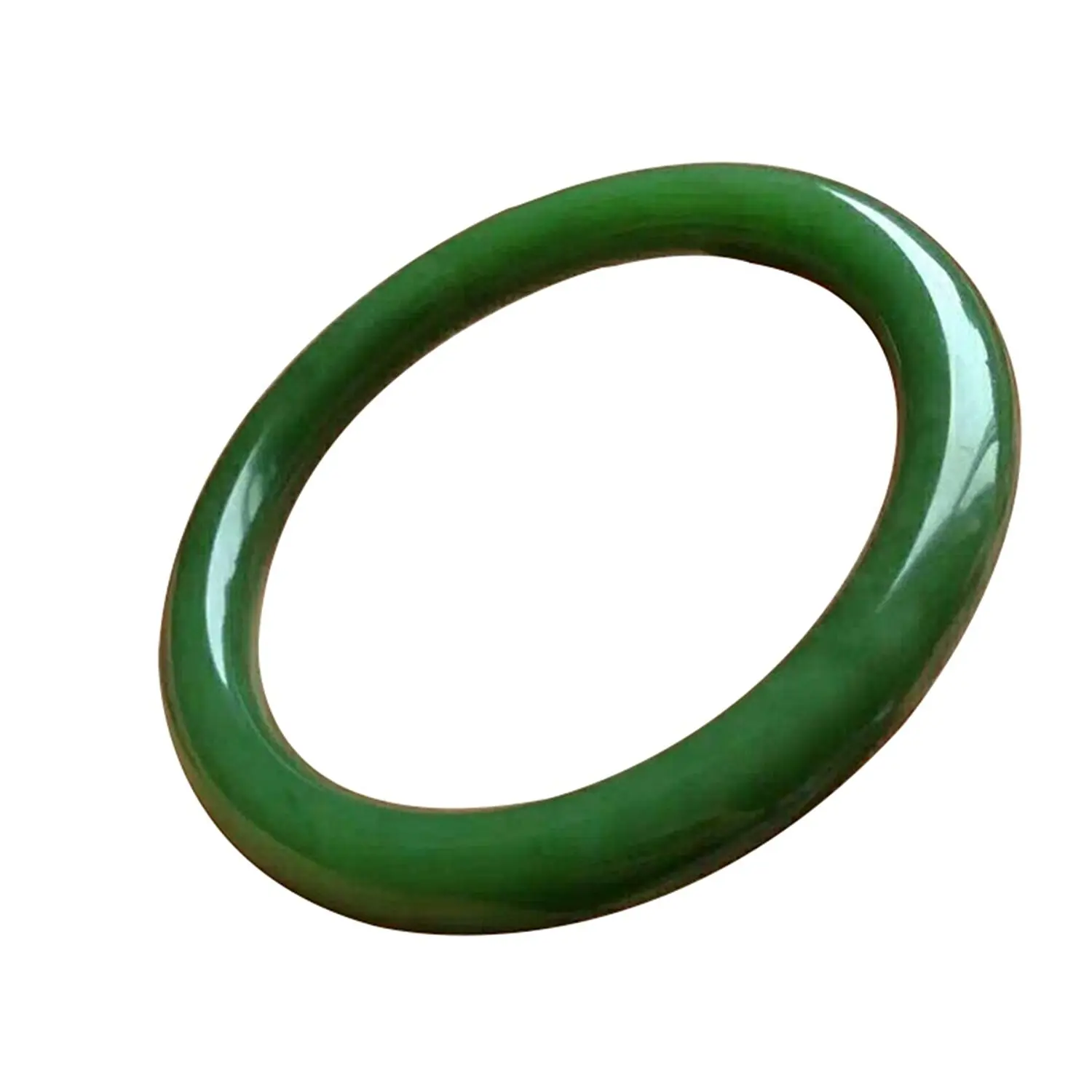 

LETSFUN Fine Jewelry Natural Full Green Jade Bangle Bracelet Handmade Women Gifts Free Shipping