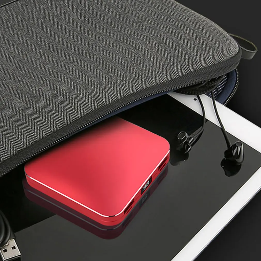 Portable 10000/20000mAh USB Charger Wireless Charging Pad External Battery Power Bank Super Mini Size | Электроника