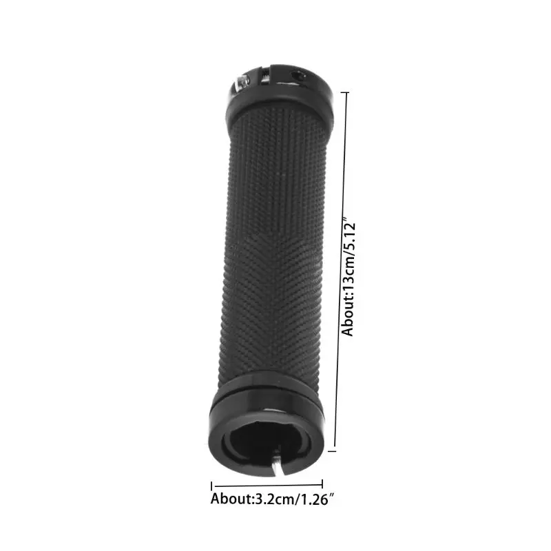 

1 Pair Cycling Bike Handlebar Black Lock On Bicycle Handle Grips Road MTB BMX