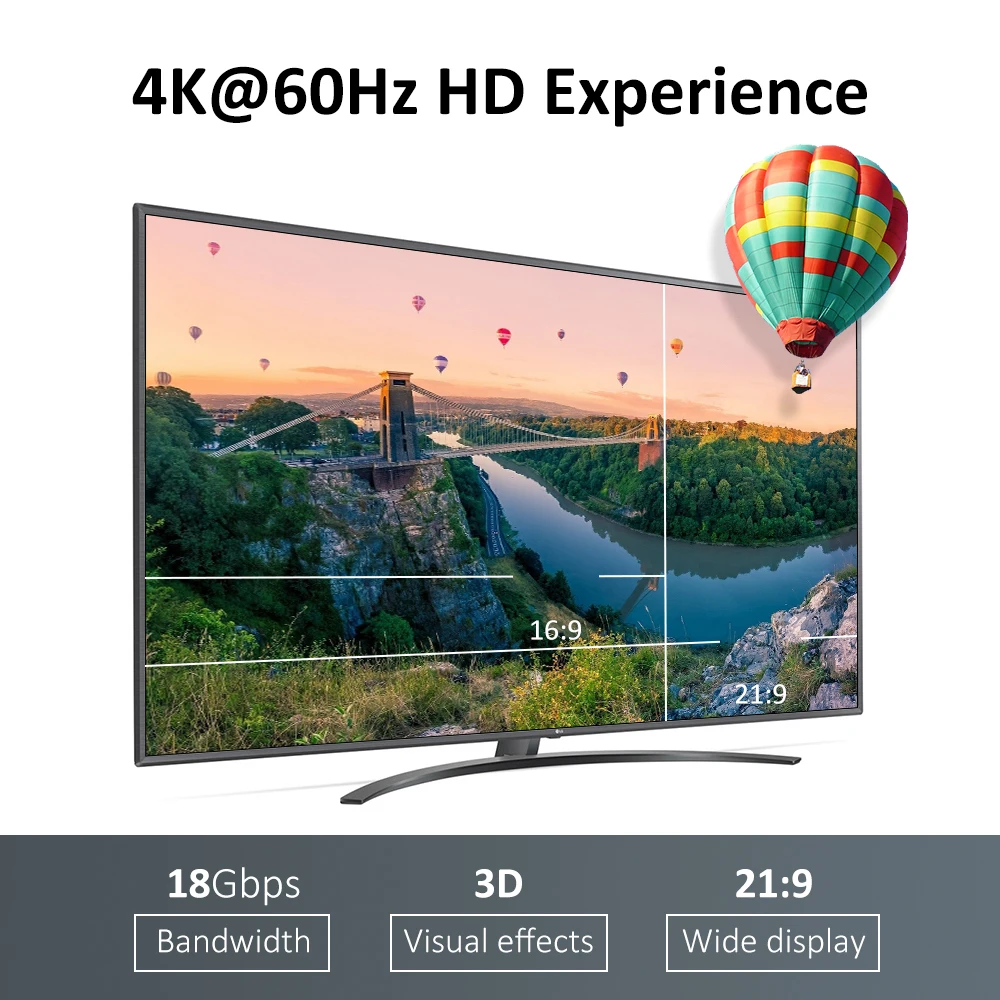 Кабель-удлинитель HDMI-HDMI высокоскоростной кабель с позолоченным шнуром 2 0 для UHD FHD
