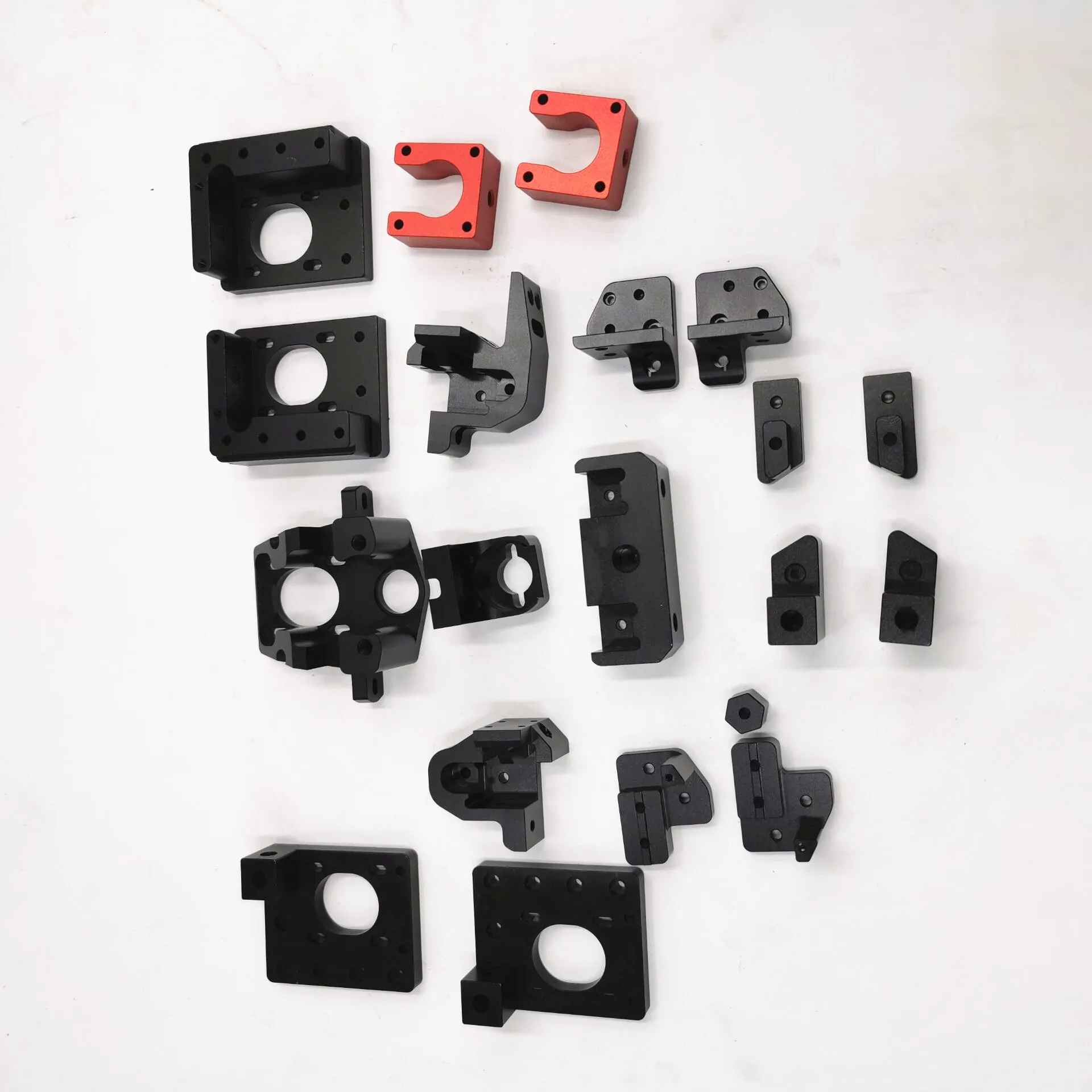 Funssor Voron V0 Corexy 3D Printer 1515 extrusion frame kit with Black/Red CNC machined metal  parts