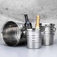 ice champagne bucket stainless steel ice bucket deer head wine chiller bottle ice barrel cooler champagne beer cold water