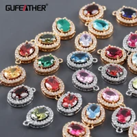 gufeather m1102jewelry accessoriespass reachnickel free18k gold rhodium platedcoppergemstone zircondiy pendants1pcslot