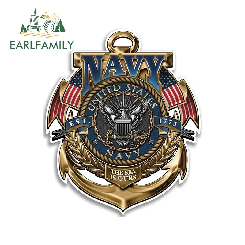 EARLFAMILY с принтом USA Army Honor Наклейка Виниловые отражающие для машины стены стикеры