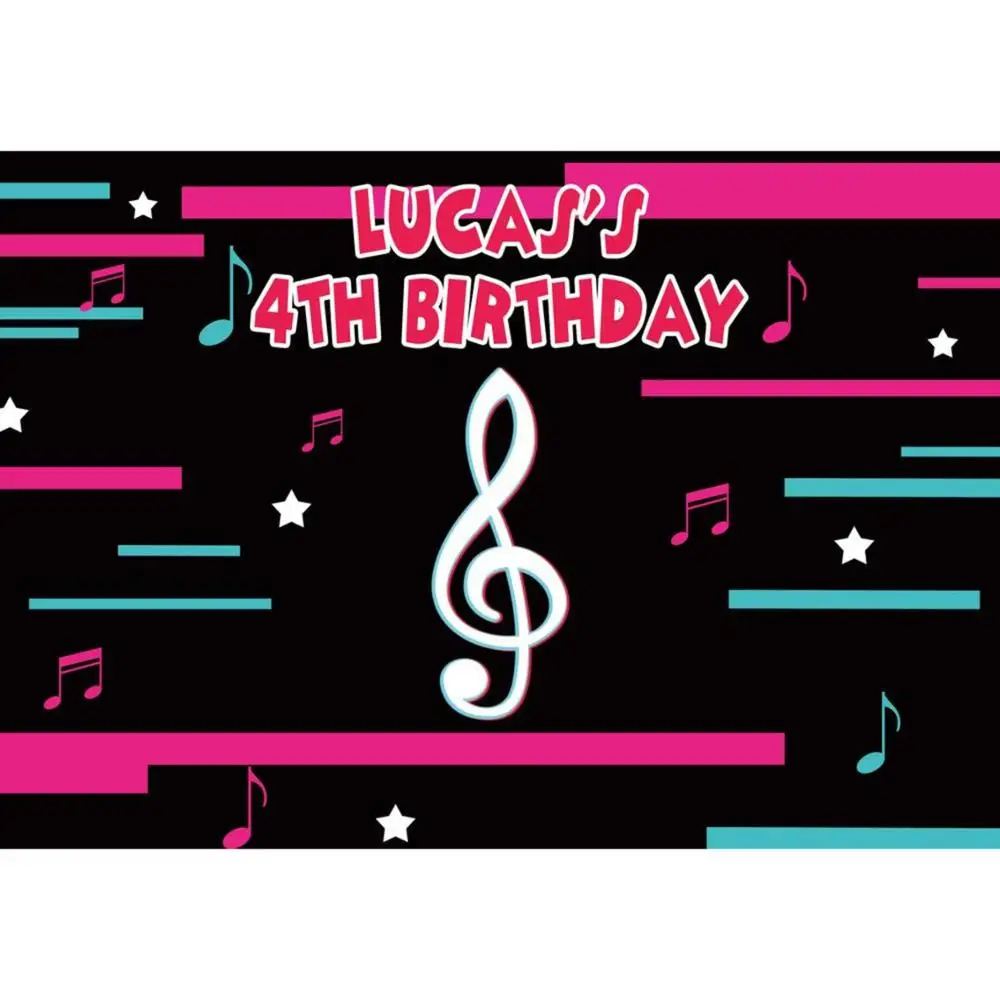 Allenjoy видео в виде скрипичного ключа вечерние обои детского дня рождения с днем