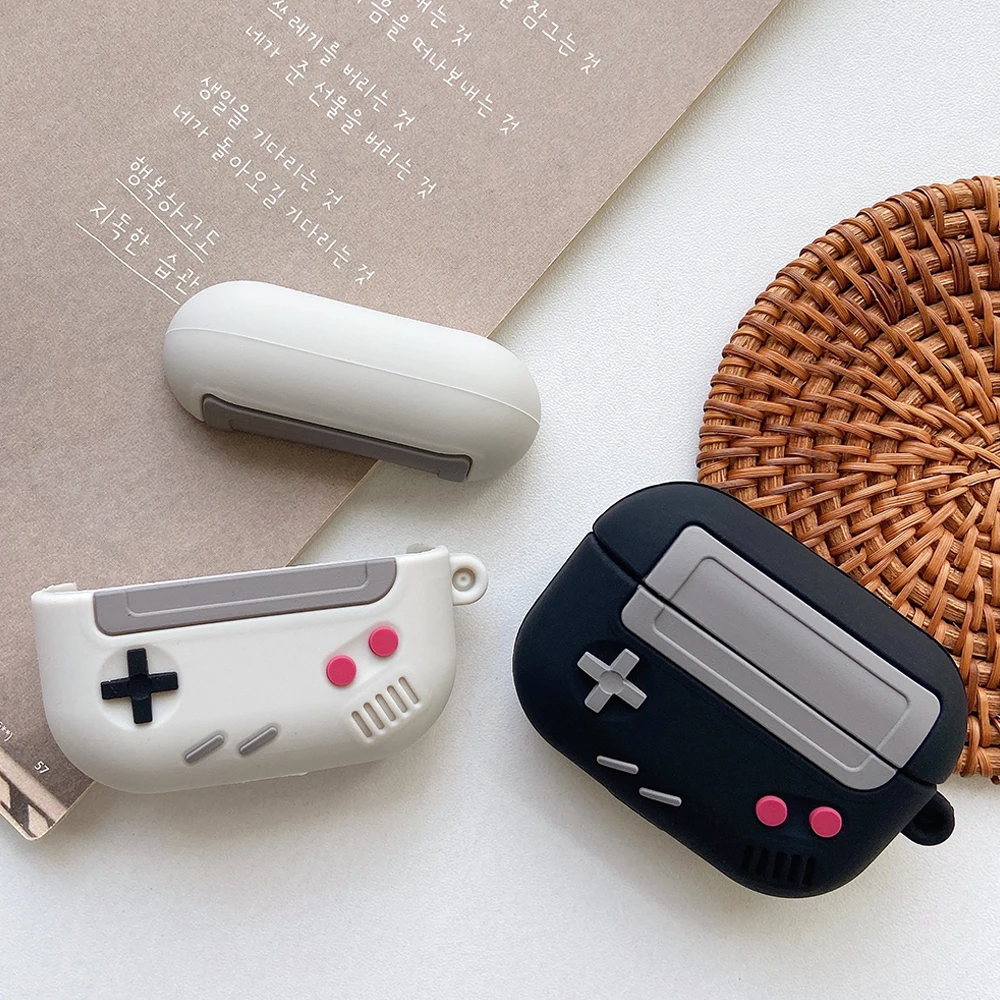 

For Airpods Pro Case Silicone Earphone Protection Cover for Airpods 1/2 case Wireless Bluetooth 3D Game Console Shockproof Cover