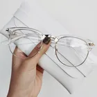 2022 полуметаллическая Женская оправа для очков мужская оправа для очков винтажные Квадратные прозрачные очки Оптическая оправа для очков