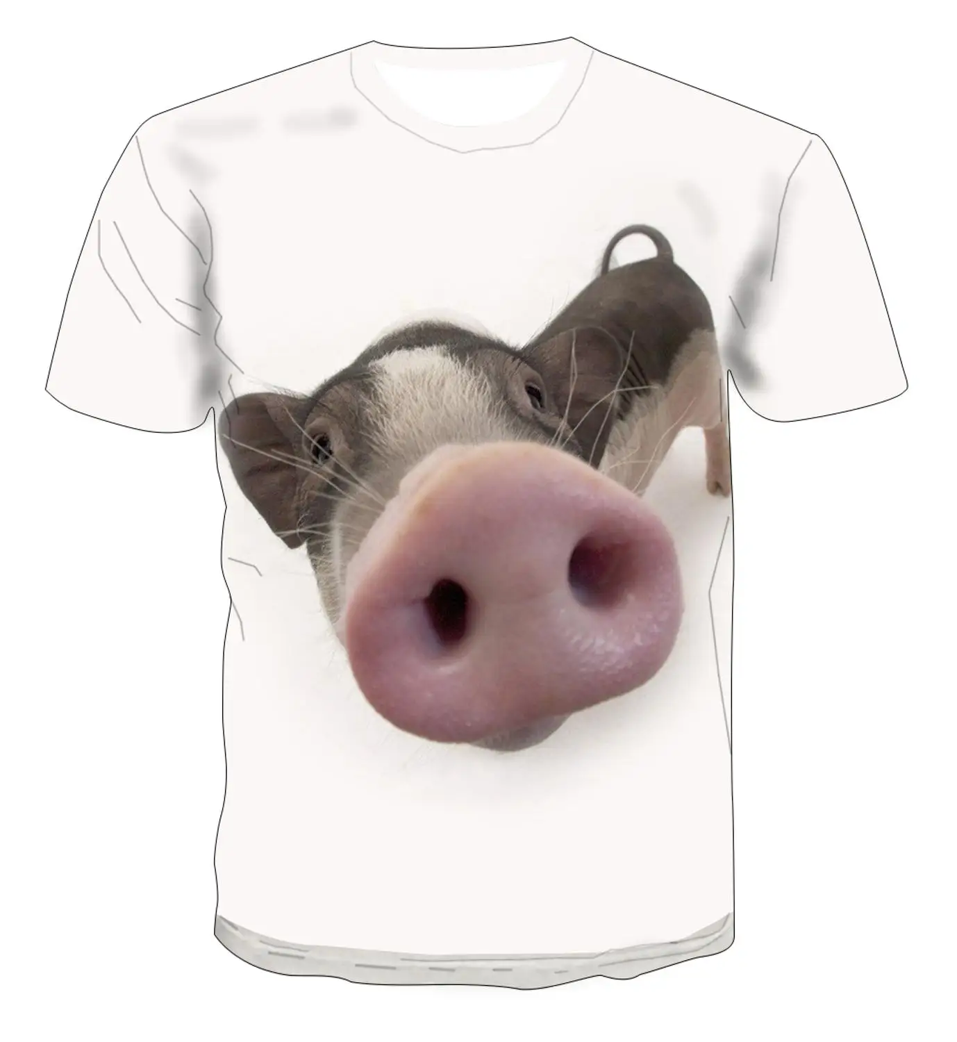 

Fun animal Graphic 3D Printed T shirt 2020 Summer Men's Short sleeve Casual Round Neck shirt Fashion Streetwear Man's T shirt