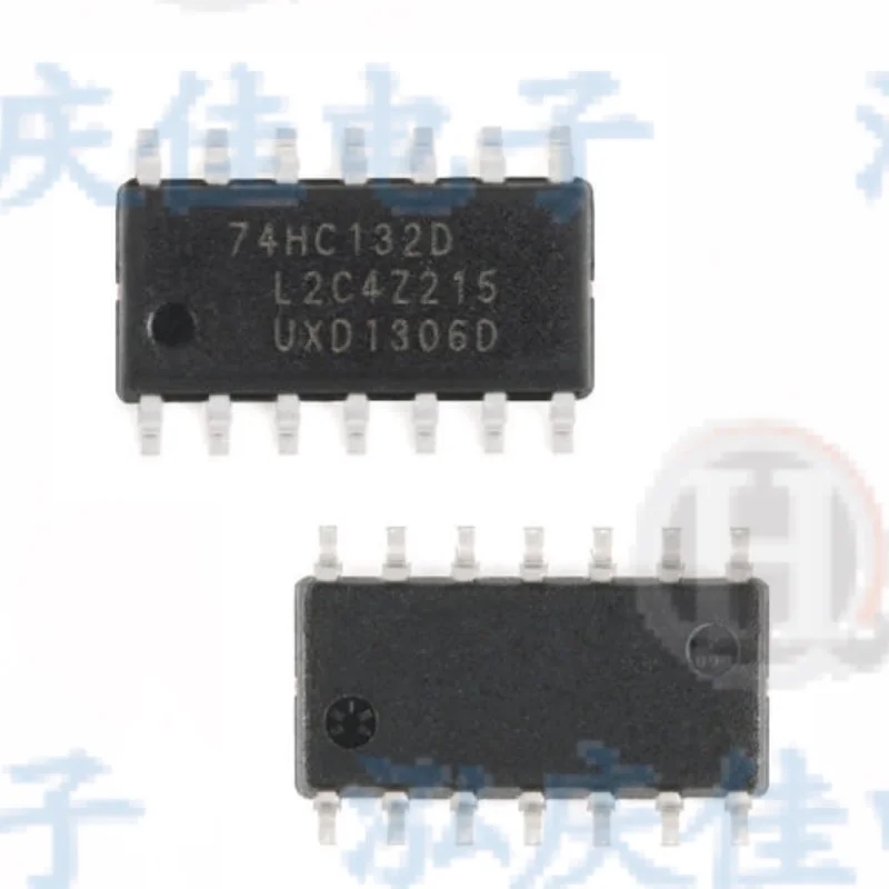 10 шт./лот 74HC132 74HC132D SN74HC132 SN74HC132D SMD лапками углублением SOP-14 IC GATE NAND Шмитт 4CH 100% новый |