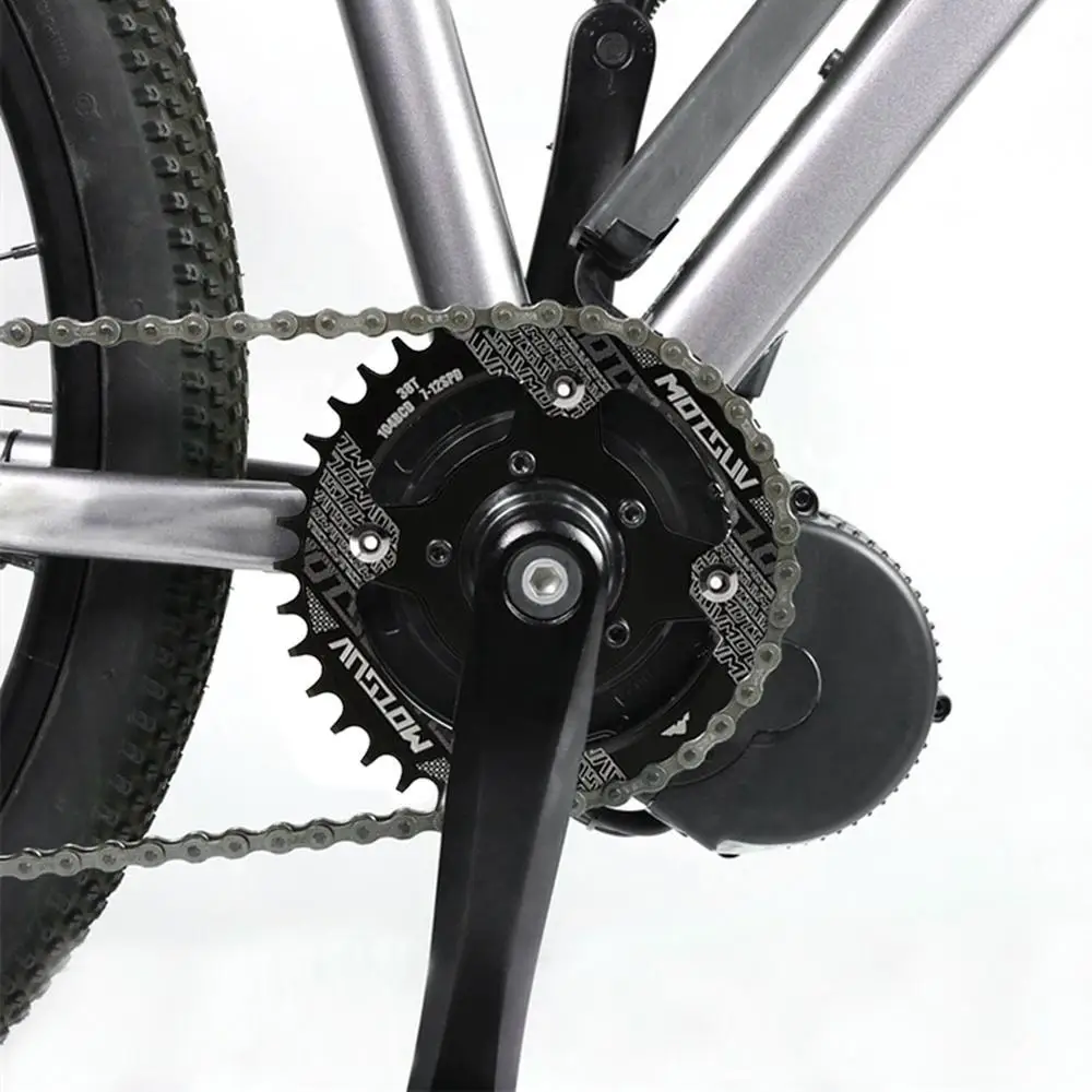 bicycle crank 104bcd bicycle chainring adapter for bafang motor bike chainwheel 32t34t36t38t mtb bike circle crankset plate free global shipping