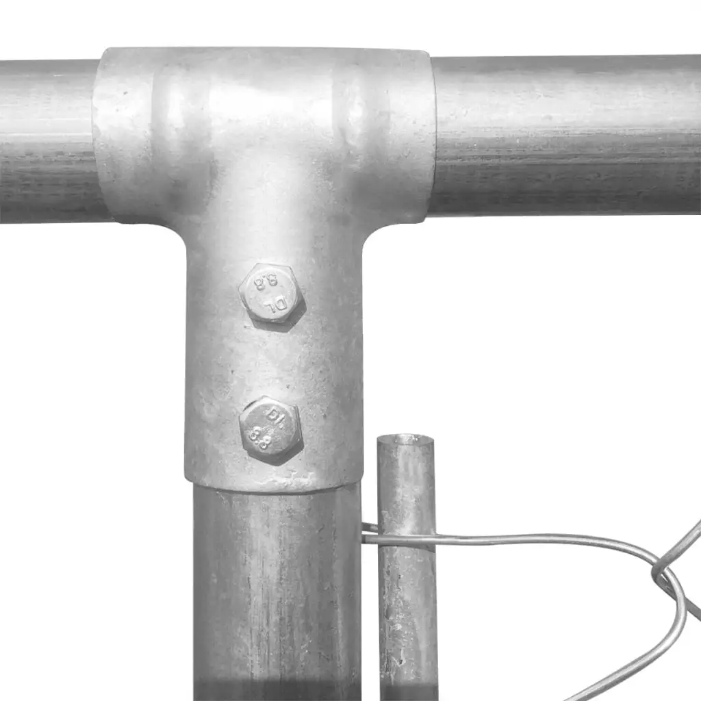 

Outdoor Dog Kennel Galvanised Steel 18.7'x18.7'x6.1'