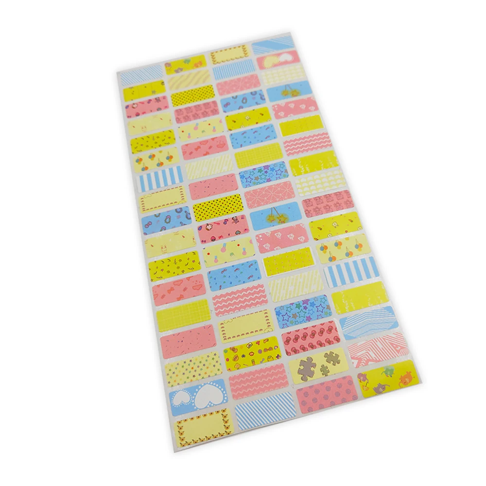 Blank Girl Pattern Name Sticker Kids Personal Label DIY Waterproof Memo Pad Adhesive Writable Note Tag Stationery Supplies Tags | Дом и сад